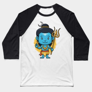 shiva god india cartoon Baseball T-Shirt